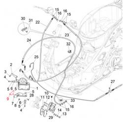 Halterung PIAGGIO ABS Steuergerät für Vespa GTS/GTS Super 125-300ccm