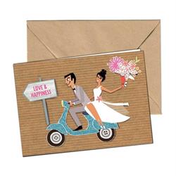 Grußkarte SIP mit Motiv Hochzeit Love & Happiness