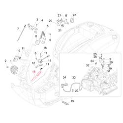 Halterung PIAGGIO, Zündspule für Vespa Primavera/Sprint 50-150ccm