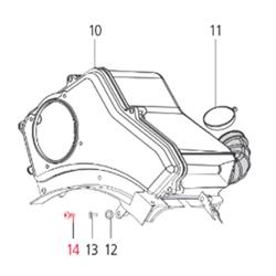 Schraube Luftfiltergehäuse M6x16 mm, LML für LML Star 125-200 4T/Star Deluxe 125-150 4S/Speedy