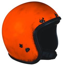Helm 70'S PASTELLO Dirtys, orange, Gr. XS, 53-54cm Jethelm