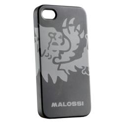 Schutzhülle MALOSSI iPhone 4/4S mit Motiv "Löwenkopf" schwarz