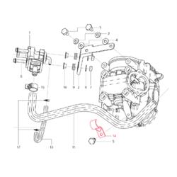 Halterung LML, Schlauch, SF514-0297 für LML Star 125-150 4T/Star Deluxe 125-150 4S/Speedy