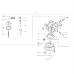 Halter Düsenstock LML, für Vergaser KEIHIN PB18/YSN S00113, C-2771420/2 für LML Star 125-150 4T/Star Deluxe 125-150 4S/Speedy