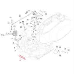 Kantenschutz PIAGGIO Rahmen schwarz für Vespa GTS/GTS Super/GTV 125-300ccm ('16-)