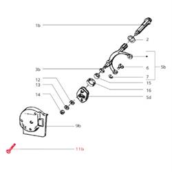 Schraube Schaltrastenabdeckung M5x45 mm, Kreuzschlitz, Linsenkopf 10mm für Vespa PK XL2/FL