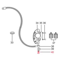 Hohlschraube, LML für LML Star 125-200 2T/4T/ Star125/II/Lite 4T Automatica/CVT