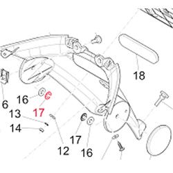 Sicherungsscheibe Nummernschildhalter, PIAGGIO für Vespa Primavera/Sprint/946 50-150ccm