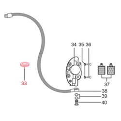 Gummidichtung LML, Bremsleitung, C-4727398 für LML Star 125-200 4T/Star Deluxe 125-150 4S/Speedy