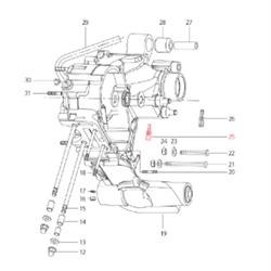 Einstellschraube Seilzug Bremse (hinten) M7x20 mm, LML für LML Star 125-200 4T/Star Deluxe 125-150 4S/Speedy