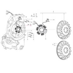 Halteblech LML, Kabel Zündgrundplatte, SF214-0128 für LML Star 200 4T
