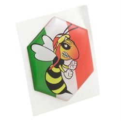 Emblem "wütende Wespe" 6-Eck Kaskade für Vespa PK50-125 XL/XL2/PX80-200E/Lusso/'98/T5
