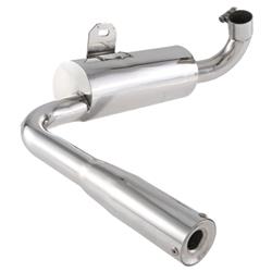 Rennauspuff SIP "Vintage" Replika, Edelstahl unlackiert, Farbe (ESD): chrom für Vespa 160 GS/180 SS