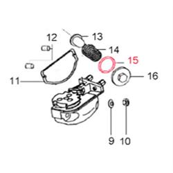 O-Ring LML, Ölfilterdeckel/Schraube Ölablass, SF504-1022 für LML Star 125-200 4T/Star Deluxe 125-150 4S/Speedy