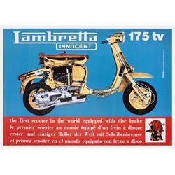 Poster mit Motiv Lambretta TV 175 Motorroller
