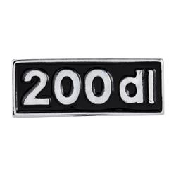 Schriftzug "200dl" für Lambretta DL 200