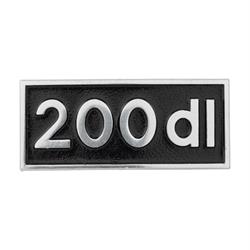 Schriftzug 200 DL Beinschild 22250503 für Lambretta 200 DL