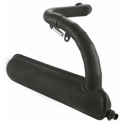 Rennauspuff SIP Road Banane, Stahl schwarz für Vespa 50/N/L/R/S/Special/SR/SS