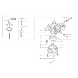 O-Ring Gemischschraube 5x3x1 mm, LML für LML Star 125-150 4T/Star Deluxe 125-150 4S/Speedy