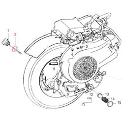 O-Ring LML Ölmessstab, SF504-1023 für LML Star 125-200 4T/Star Deluxe 125-150 Stella/Star Deluxe/II 125 CVT/StarLite 125 CVT