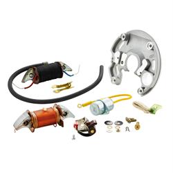 Set Zündspulen, Unterbrecher, Kondensator und Zündgrundplatte 6V für original Zylinder für Vespa 50/N/L/R 1°/Special V5A2/V5B1 1°
