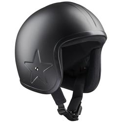 Helm BANDIT Sky Jet III mit schwarzem Stern, schwarz matt, Gr. S, 55-56cm Jethelm