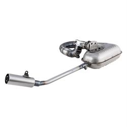 Rennauspuff Clubsport Silent, Stahl klarlackiert für Lambretta 125 LI 2°/150 LI 2°/175 TV 2°