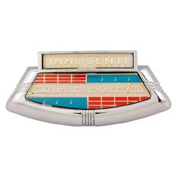 Emblem SCOOTOPIA "INNOCENTI Lambretta" Kaskade 19250071 für Lambretta 125 LI 2°-3°/LIS (-'67)/150 LI 2°-3°/LIS (-'67)/SX (-'67)/175 TV 2°-3°/200 TV/SX (-'67)