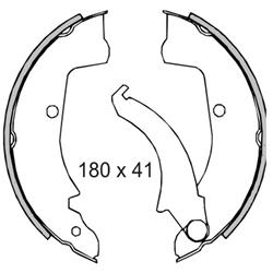 Bremsbacken RMS vorne oder hinten für PIAGGIO Ape MP/P