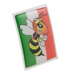 Emblem "wütende Wespe" 4-Eck Kaskade für Vespa PX125-200 MY/2011 für Vespa LX/LXV/S/Primavera/Sprint/GTS/GTS Super/GTV/GT 60/GT/GT L/946 50-300ccm