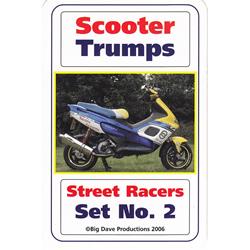 Kartenspiel SCOOTER TRUMPS "Street Racers - Set No. 2"