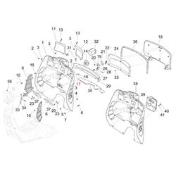 Unterlegscheibe Gepäckfach/Seitenverkleidung 8,6x6,2x1 mm, PIAGGIO für Vespa GTS/GTS Super/946 125/300ccm