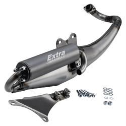 Rennauspuff GIANNELLI EXTRA V2 für GILERA/PIAGGIO Runner '02-'05/Storm/Typhoon/NRG/MC2/MC3/Power/DD/NTT/ZIP SP 50ccm 2T AC