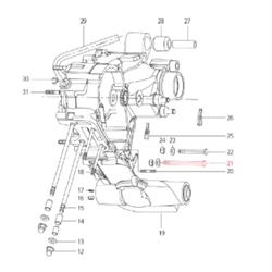 Schraube M7x82 mm, LML für LML Star 125-150 4T/Star Deluxe 125-150 4S/Speedy