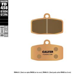 Bremsbeläge GALFER Sintered vorne für KTM 85/150 SX/250/350 Freeride