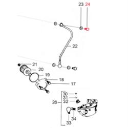 Hohlschraube M8x25 mm für LML Star 200 4T
