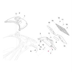 Unterlegscheibe Nummernschildhalter 4,5x12x1 mm, PIAGGIO für Vespa Primavera/Sprint 50-150ccm