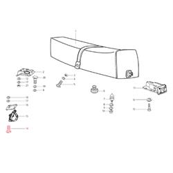 Schraube Gepäckhaken M5x20 mm, Senkkopf, Schlitz, LML für Vespa alle Modelle