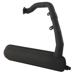 Rennauspuff SIP Road Banane, Stahl schwarz für Vespa PK80-125 S/PK100-125XL/PK125/ETS/N/XL2