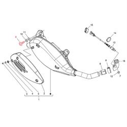 Schraube Auspuff M8x35 mm, Torx, PIAGGIO für Vespa GTS/GTS Super/GTV/GT 60 125-300ccm i.e. 4T LC