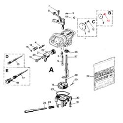 Schraube DELL'ORTO, Drosselklappe FHBB, B07747