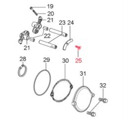 Schraube Halterung, LML für LML Star 125-200 4T/Star Deluxe 125-150 4S/Speedy