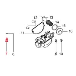 Schraube Ölablass M17x24 mm, Sechskant, LML für LML Star 125-200 4T/Star Deluxe 125-150 4S/Speedy (1)