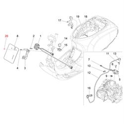 Verschlussdübel Abdeckung 6 mm, PIAGGIO für Vespa LX/S 125-150ccm 4T AC