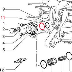 O-Ring Ölfilterdeckel, PIAGGIO