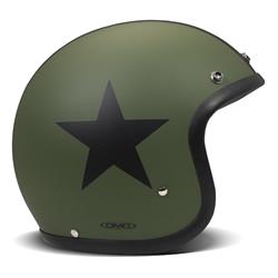 Helm DMD Vintage Star Green, olivgrün matt, Gr. S, 55cm Jethelm