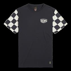 PRESTON BLACK/BONE TEE-M