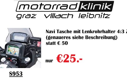 Marke: Givi Artikelname: Navi Tasche mit Lenkrohrhalter  4:3 Zoll statt € 50 nur €25.- (genaueres siehe Beschreibung)
