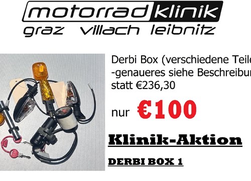 Derbi Box1 (verschiedene Teile ) statt € 236,30 nur  €100 genaueres siehe Beschreibung 