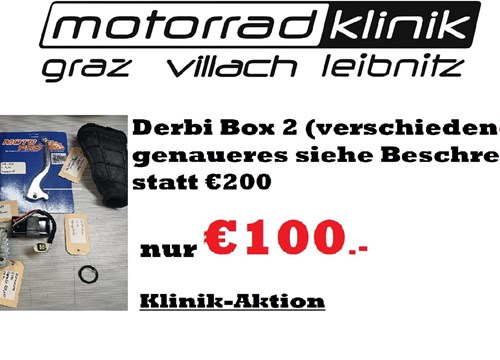 Derbi Box 2 (verschiedene Teile ) genaueres siehe Beschreibung statt €200 nur €100.- 